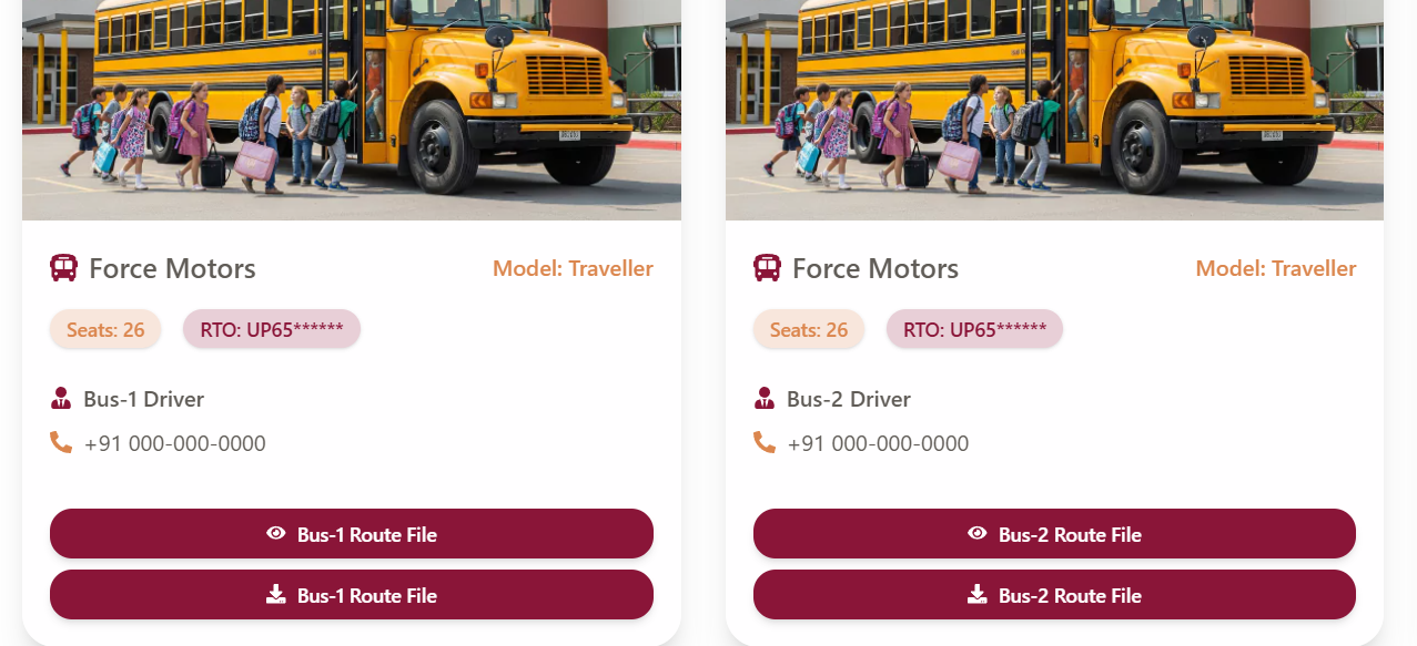 Share Transport Information in a Clear and Organised Manner