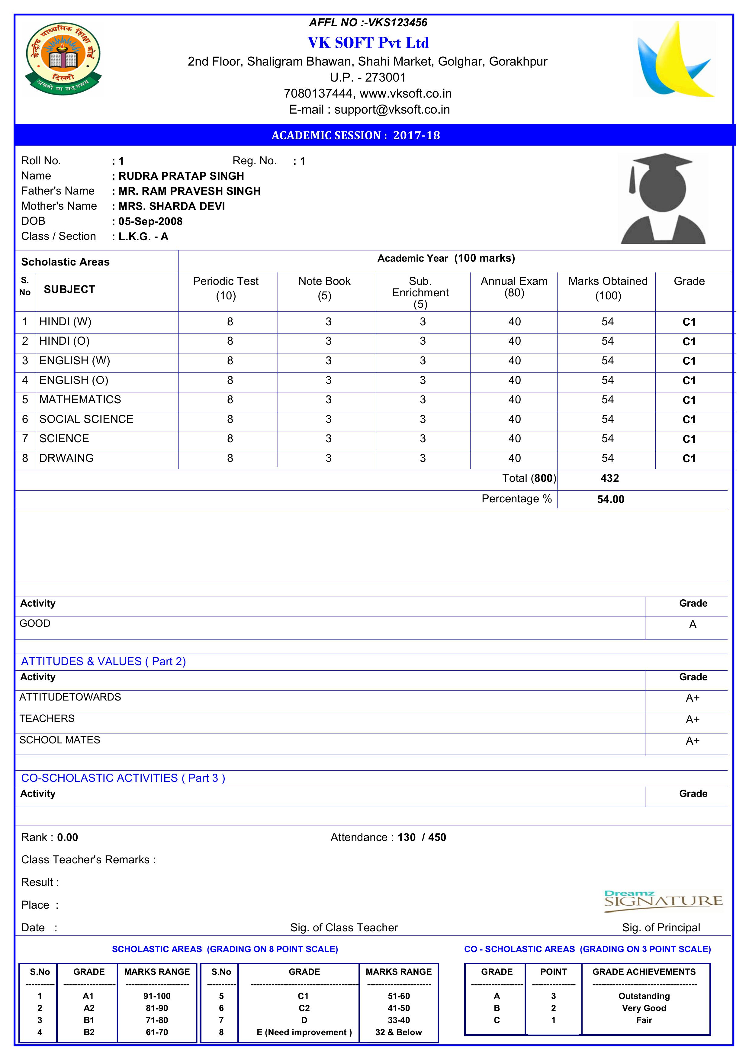 MARKSHEET070